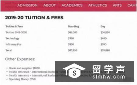 美国高中留学一年学费多少钱？